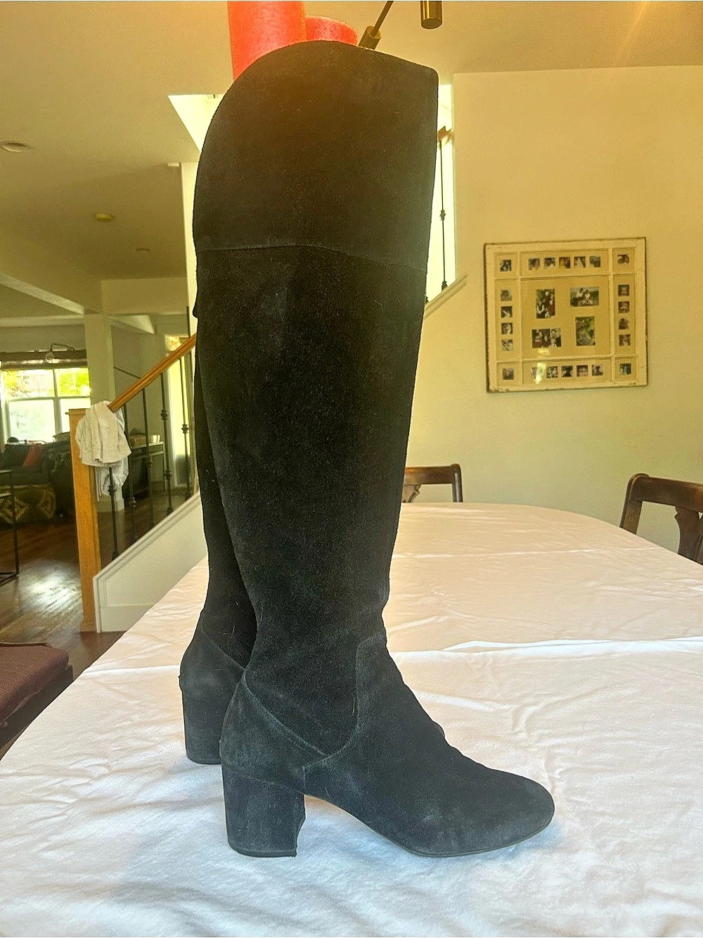 Cole Haan Suede Over-the-Knee Boots Black size 9.5